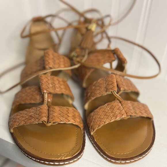 Michael Kors Monterey Leather Lace Up Sandals Size 7 - Picture 2 of 8